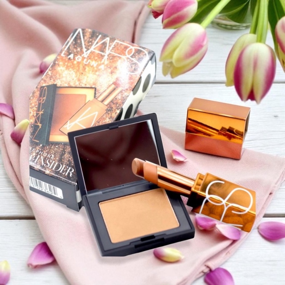NARS LAGUNA Mini Bronzer & Lip Balm‎ Sephora Birthday Gift Set New In Box